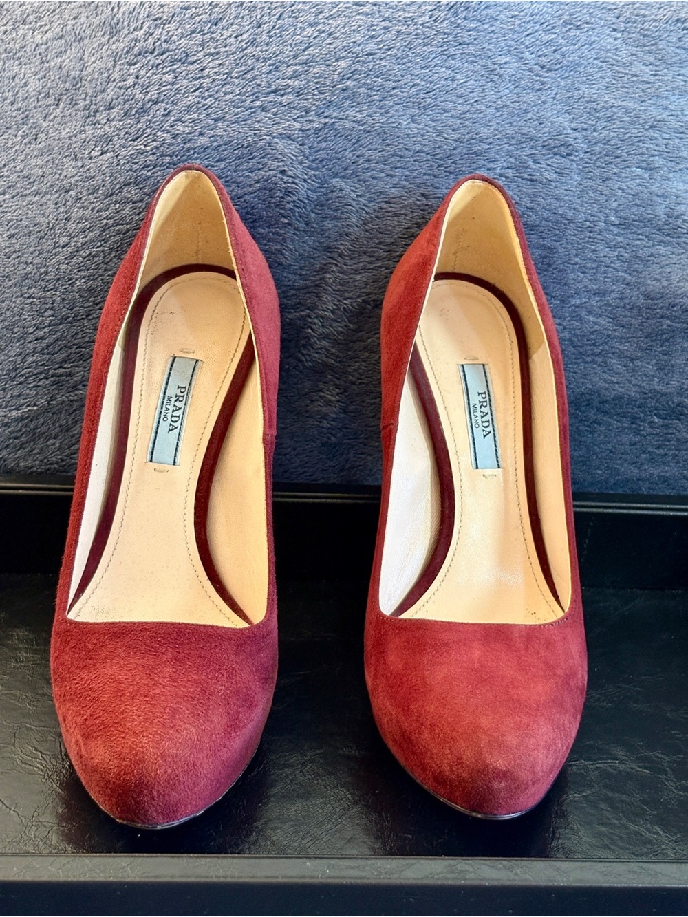 Milano Burgundy Suede Women's Pumps